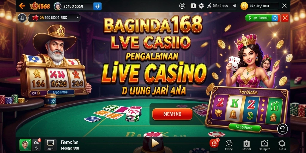 Gameplay menarik dari aplikasi Live Casino BAGINDA168.