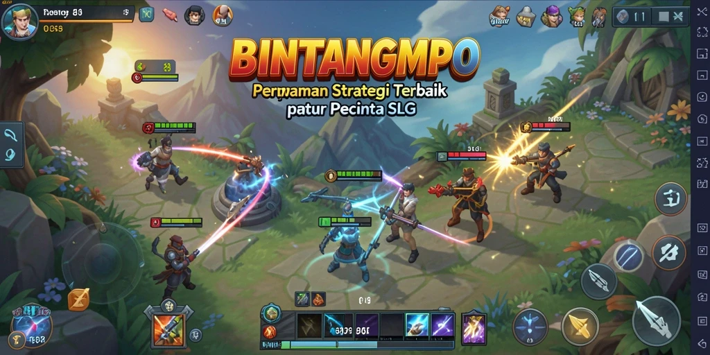 Tampilan gameplay BINTANGMPO yang menarik dan strategis.