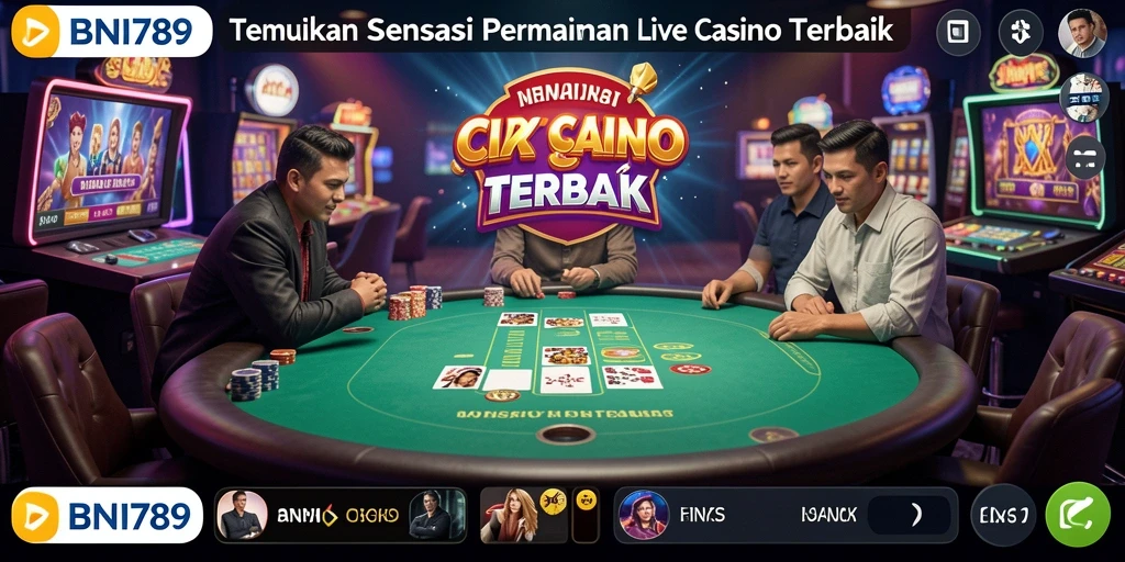 Gameplay seru di BNI789 live casino dengan dealer langsung.