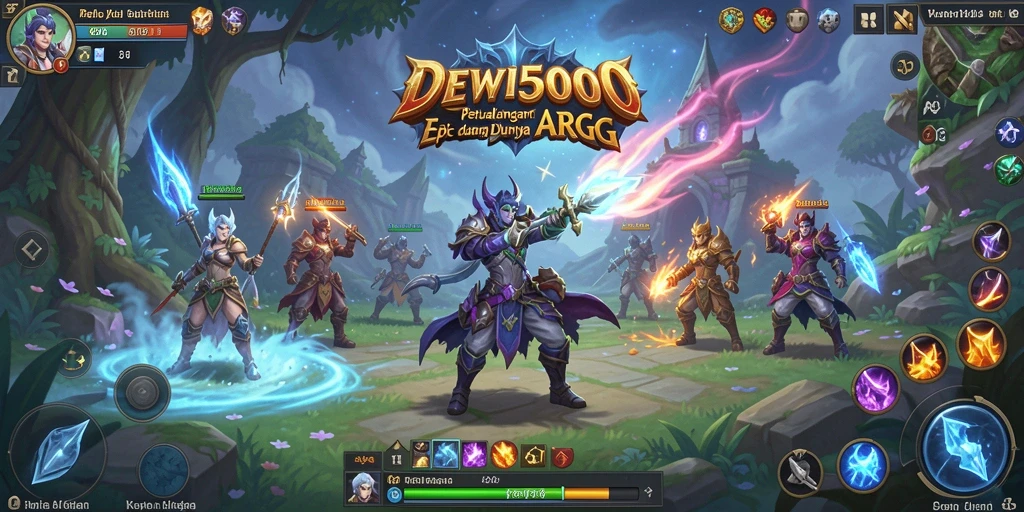 Screenshot gameplay DEWI5000 yang menunjukkan aksi pertarungan yang mendebarkan.