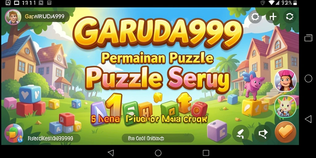 Screenshot menampilkan gameplay seru dari GARUDA999 puzzle.