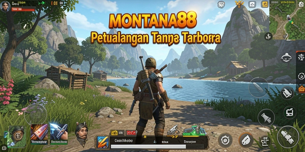 Screenshot gameplay <strong>MONTANA88</strong> yang menampilkan petualangan di dunia terbuka.
