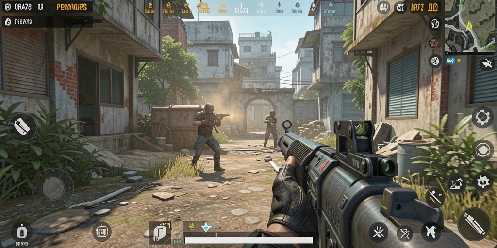 Screenshot menampilkan aksi gameplay seru dalam ORA78.
